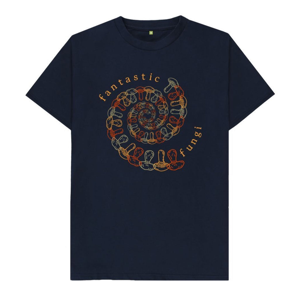 Navy Blue Mushroom Unisex T-Shirt